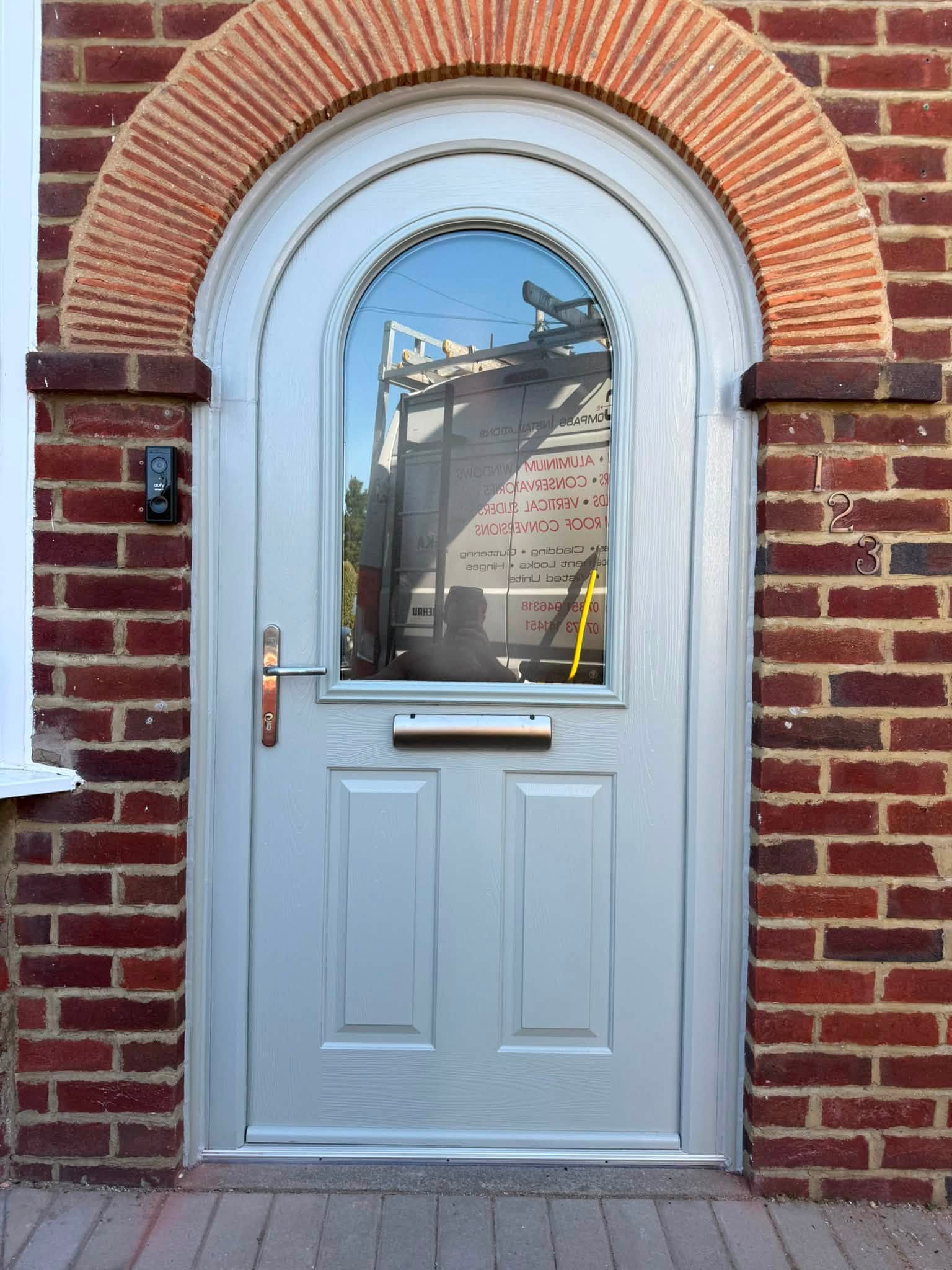 Property entrance after new door fitting